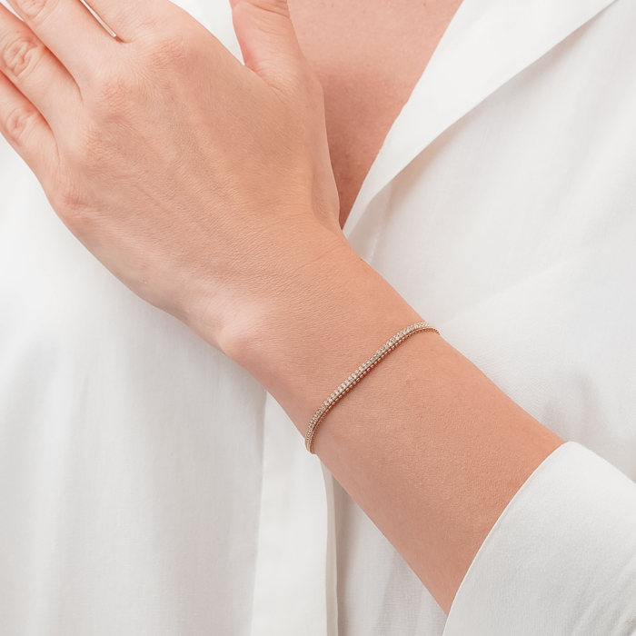 Золотий браслет з діамантами P-SY01873-K/01/8582