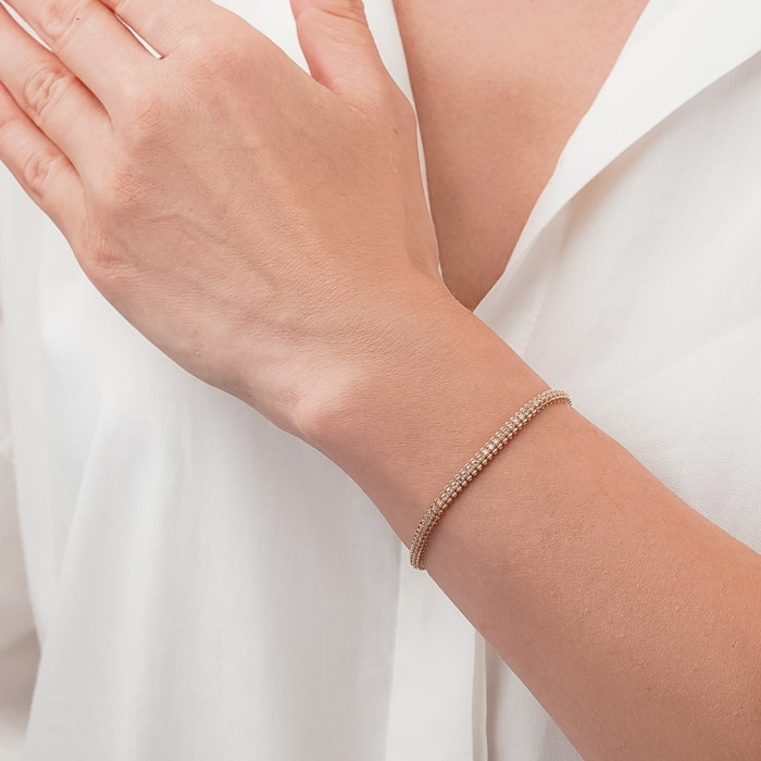 Золотий браслет з діамантами P-SY01865-K/01/9223