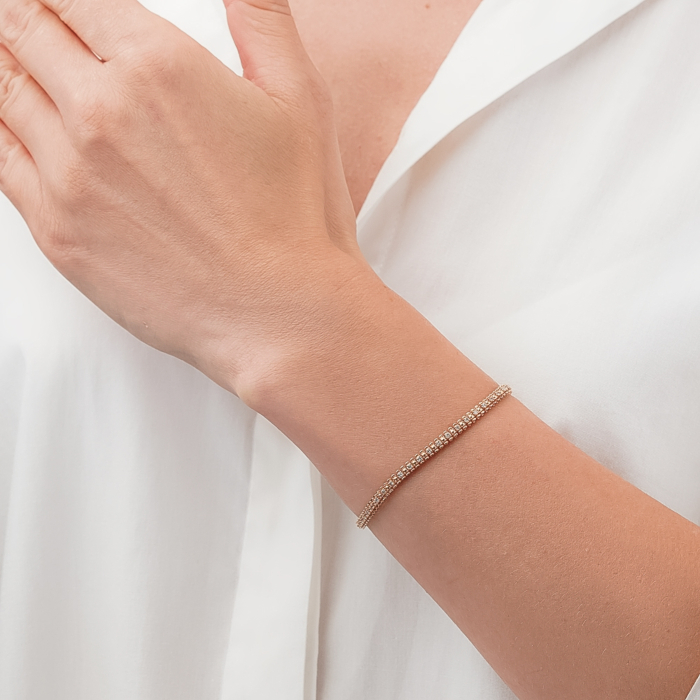 Золотий браслет з діамантами P-SY01885-K/01/9223