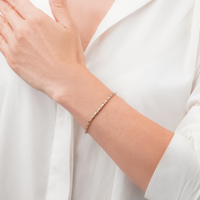 Золотий браслет з діамантами P-SY01999-K/01/9022