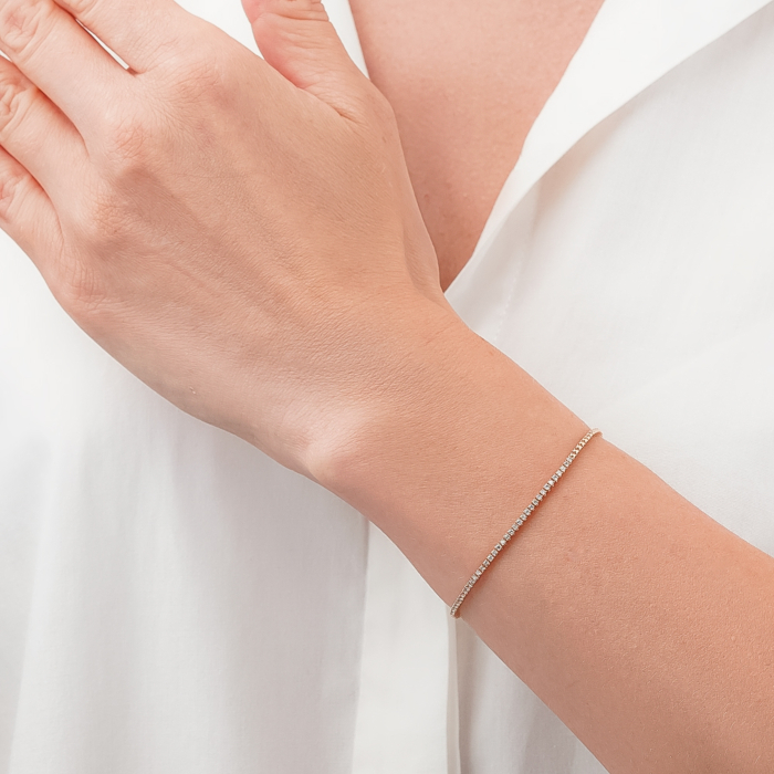 Золотий браслет з діамантами P-SY01876-K/01/8582