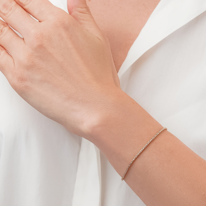 Золотий браслет з діамантами P-SY01877-K/01/9023