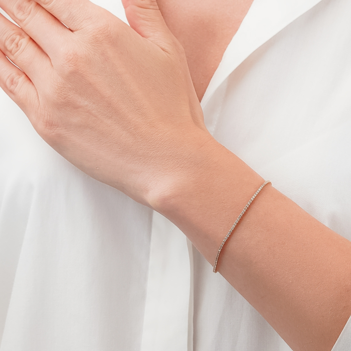 Золотий браслет з діамантами P-SY01878-K/01/8582