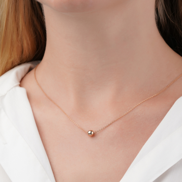 Золотое колье без вставки. Артикул 06720/01/0