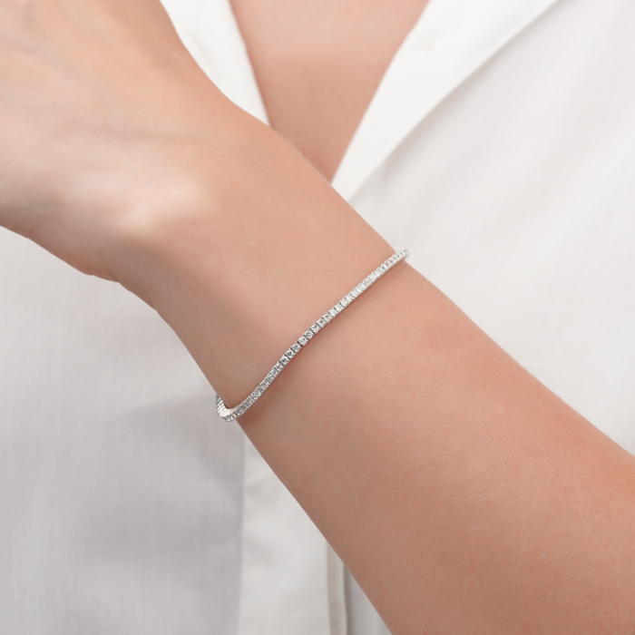 Золотий браслет з діамантами. Артикул 3069/02/1/9022