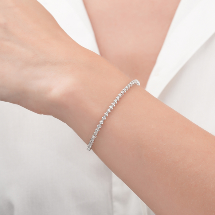 Золотий браслет з діамантами. Артикул 3058/02/1/11988