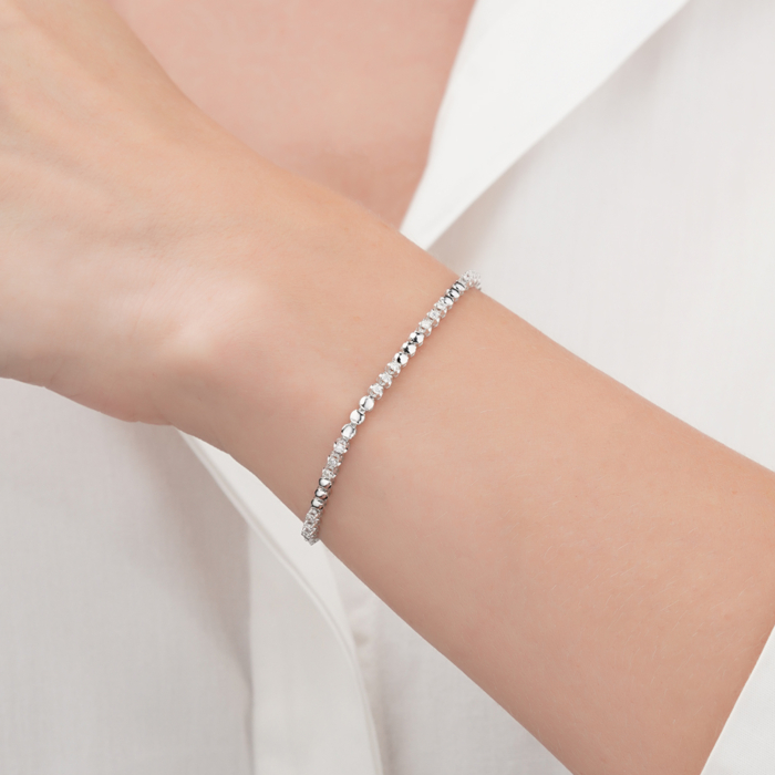 Золотий браслет з діамантами. Артикул 3071/02/1/11988