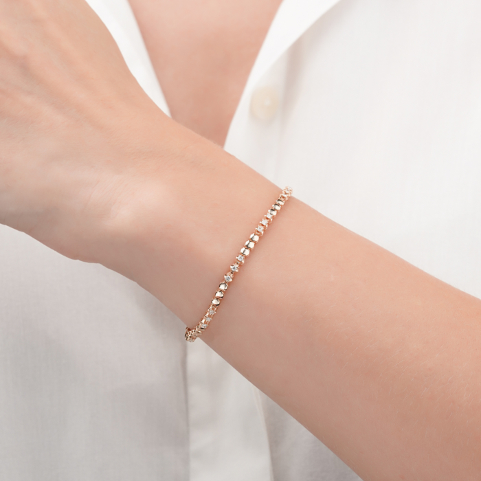 Золотий браслет з діамантами. Артикул 3064/01/0/11988