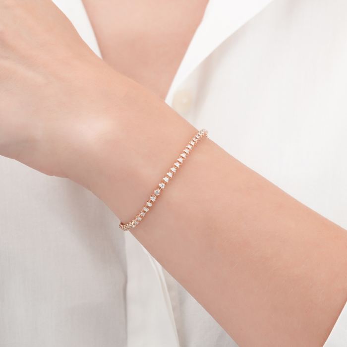 Золотий браслет з діамантами 3076/01/0/11988