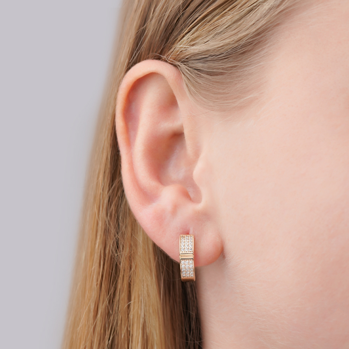 Золоті сережки з фіанітами 2106525101-E/01/1