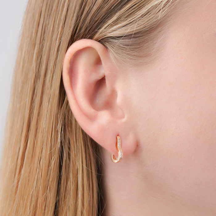 Золоті сережки-конго P-2060-E/01/1