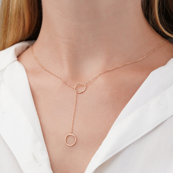 Золотое колье без вставки 06731/01/0