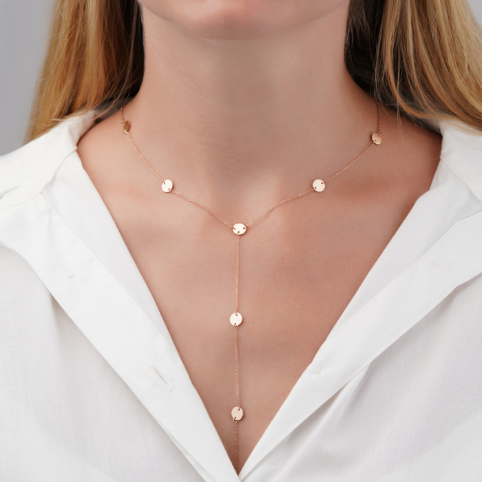 Колье из красного золота без вставки 06735/01/0