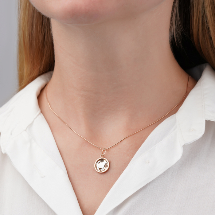 Золота підвіска-зодіак