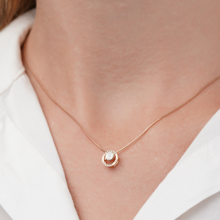 Золота підвіска з діамантом 809043/14/3/8582