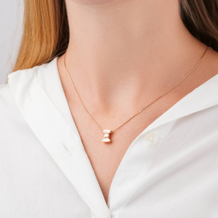 Золота підвіска Бантик без вставки 3006587101