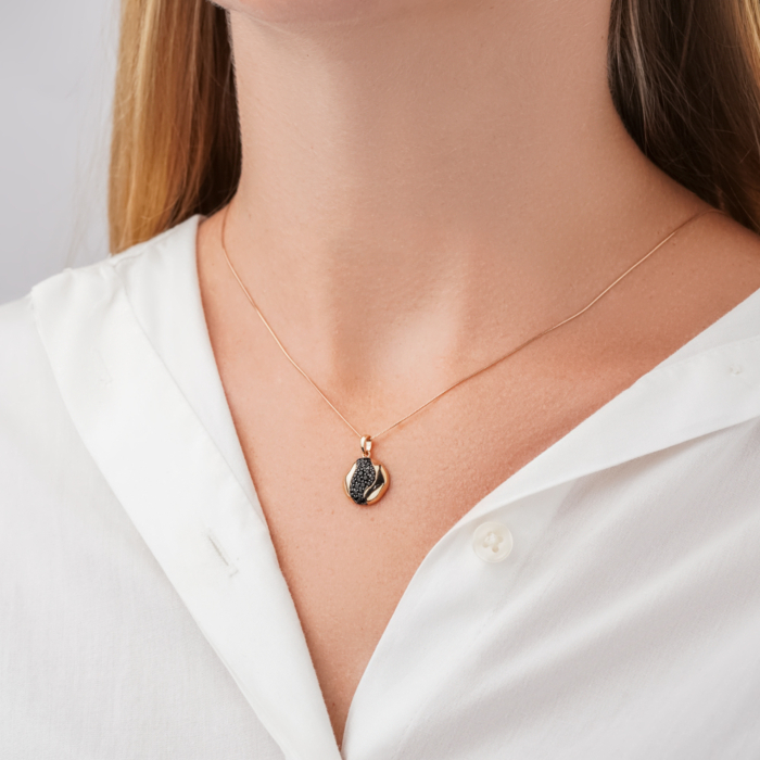 Золотая подвеска с фианитами. Артикул 32664/08/1/4929