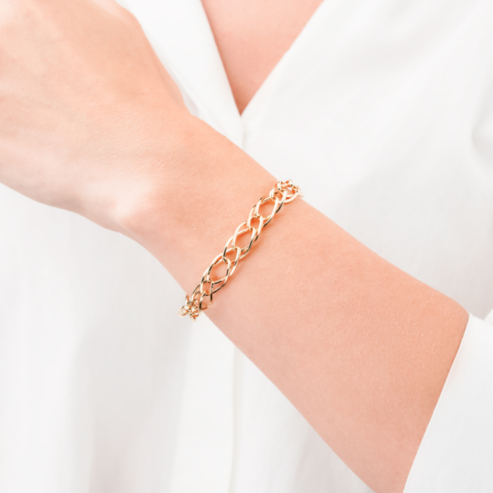 Золотий браслет без вставки 07523-7-8/03