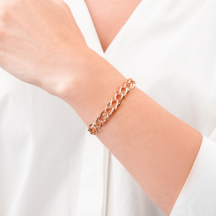 Золотий браслет без вставки 07523-7-8/01