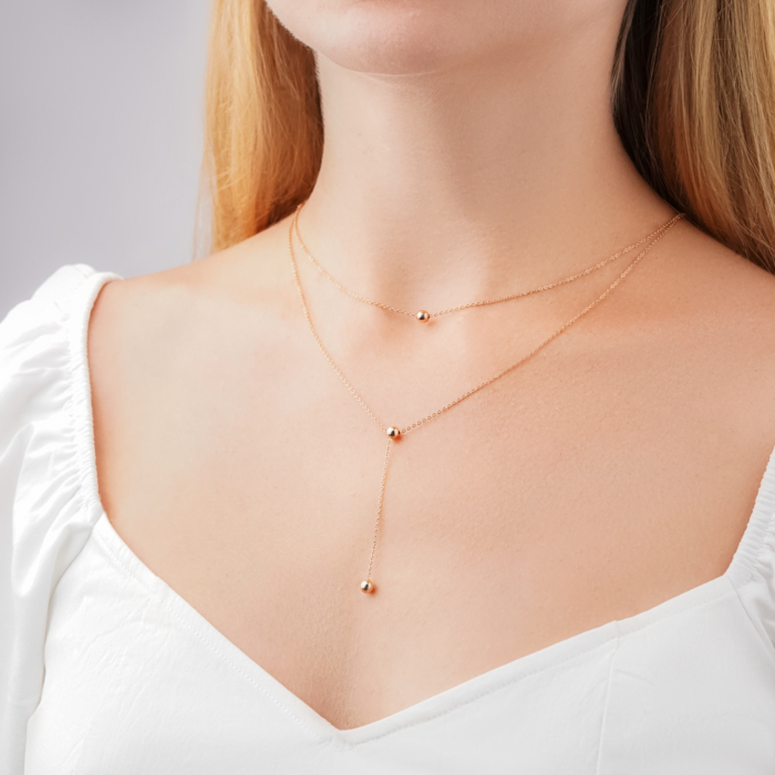 Золоте кольє без вставки 06721/01/0