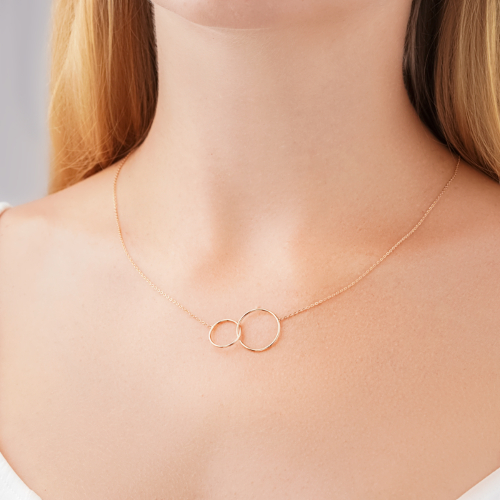 Золотое колье без вставки 06294/01/0