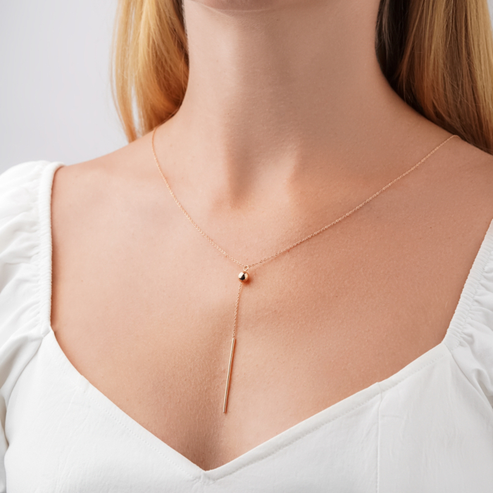 Золотое колье без вставки 06728/01/0