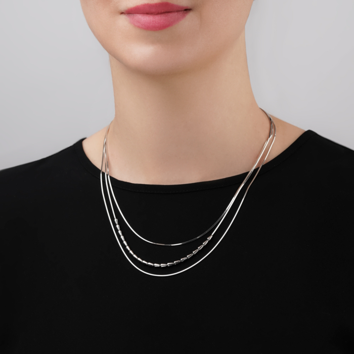 Срібне кольє без вставки CFAXD000095-K/12