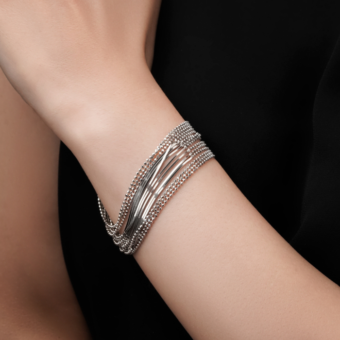 Срібний браслет без вставки BCFXD000049-B/12