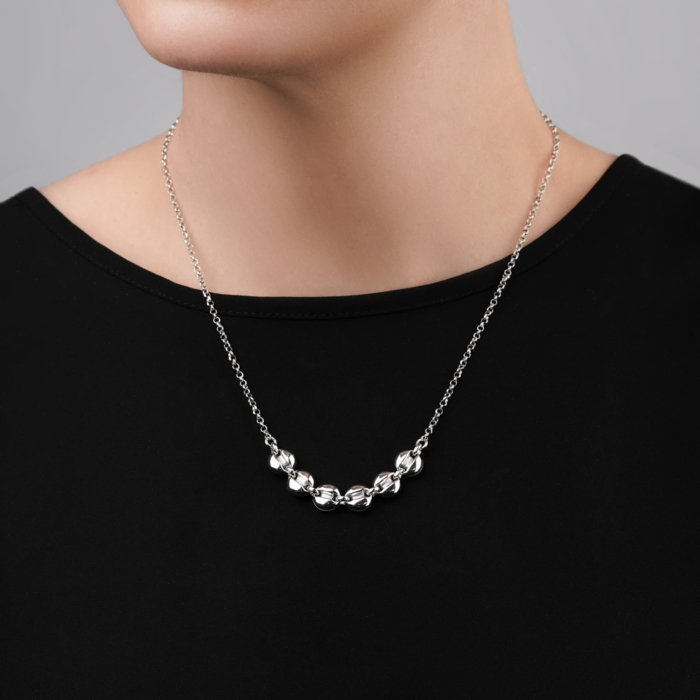 Серебряное колье без вставки CCAXD000057-K/12