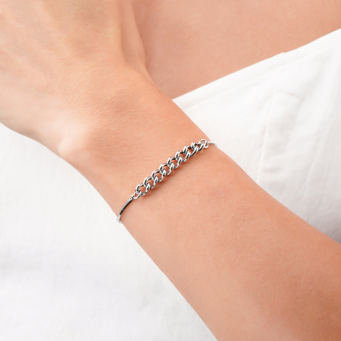 Срібний браслет без вставки BCAXD000109-B/12