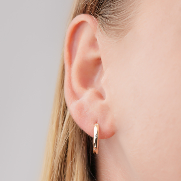 Золотые серьги-конго F-2713-E/01/1