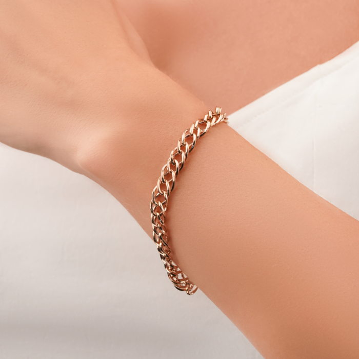 Браслет з червоного золота без вставки 07525-7.5-8/01