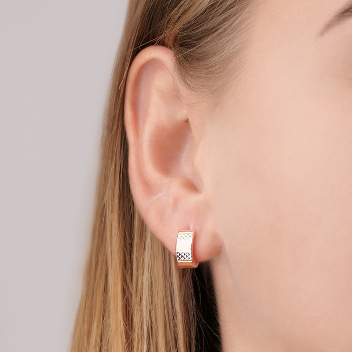 Золотые серьги-конго без вставки 02947-10/01/3