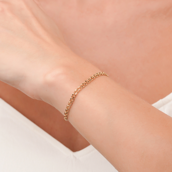 Браслет з жовтого золота без вставки 07066-8.5-1/03