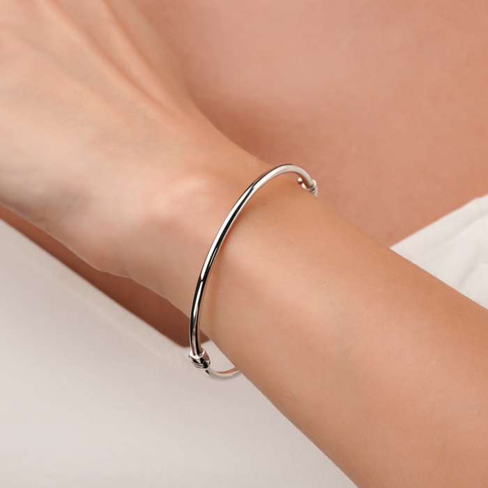 Жорсткий золотий браслет без вставки P-K-5381-B/02