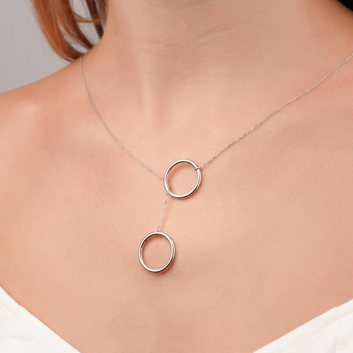 Кольє в білому золоті без вставки P-K-5327-K/02