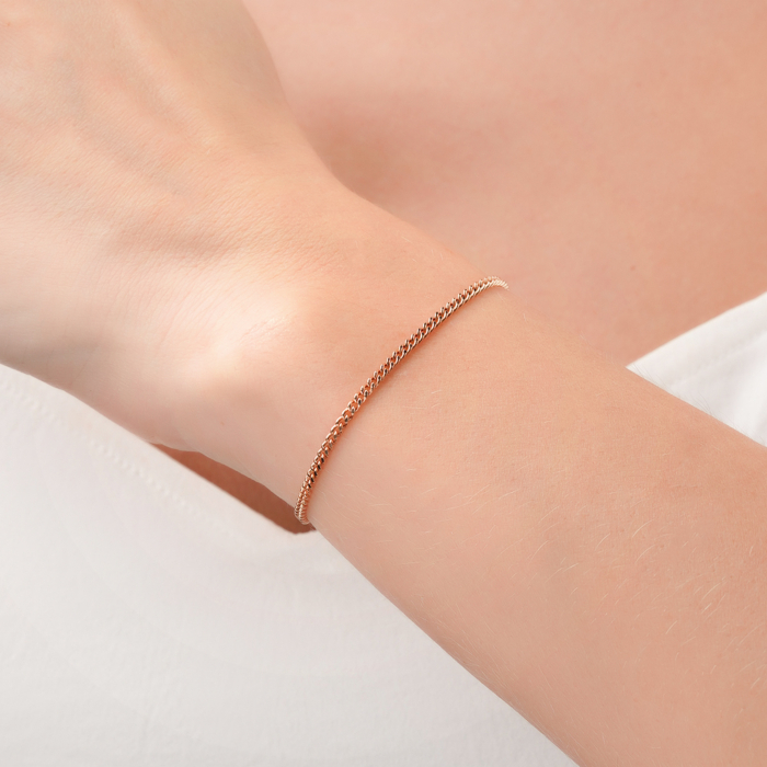 Золотий браслет без вставки 77938/6