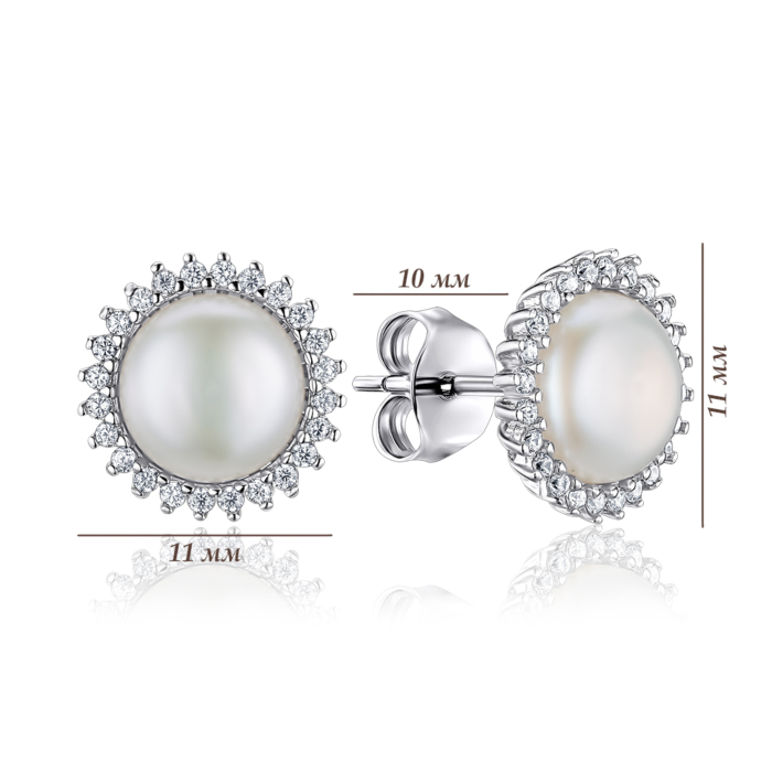 Срібні сережки. Артикул DSE00115-E/12/21160