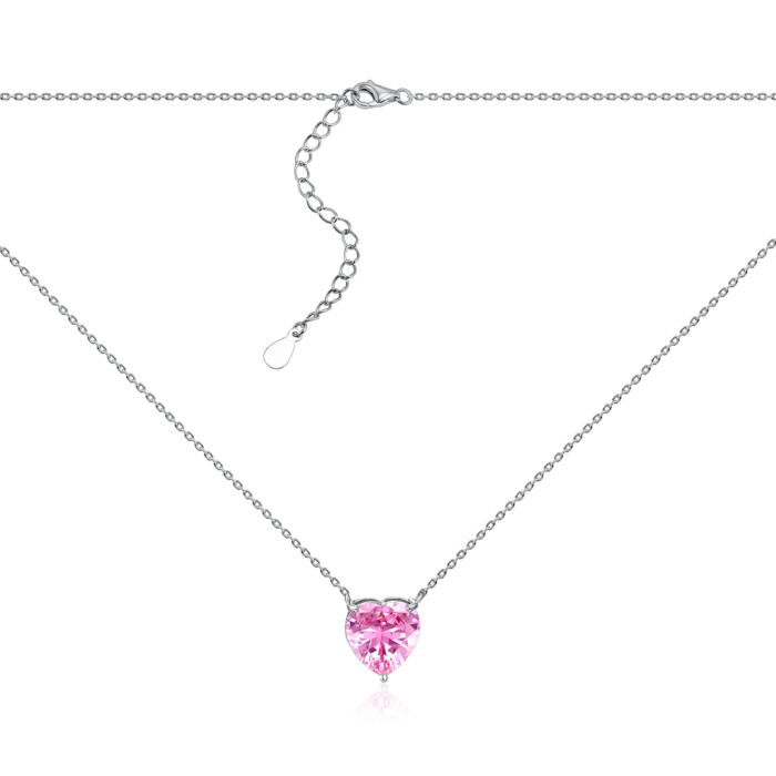 Серебряное колье. Артикул DY190085-S-W-PK-K/12/1504