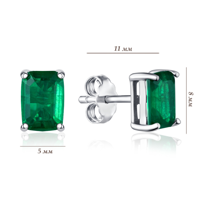 Срібні сережки. Артикул DY1D0191-S-W-DG-E/12/10