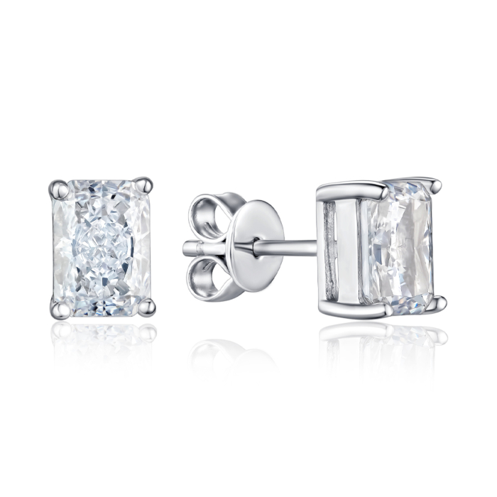 Серебряные серьги. Артикул DY1D0249-S-W-WH-E/12/1