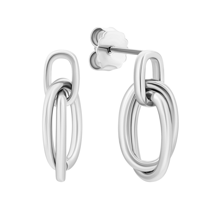 Срібні сережки-підвіск. Артикул UG5E0111