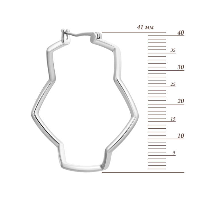 Срібні сережки. Артикул UG5E37676