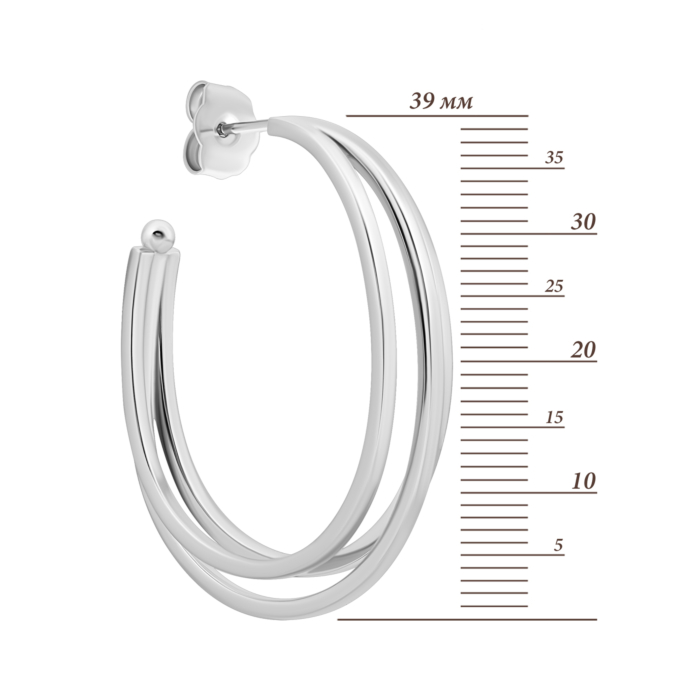 Срібні пусети. Артикул UG5E37699