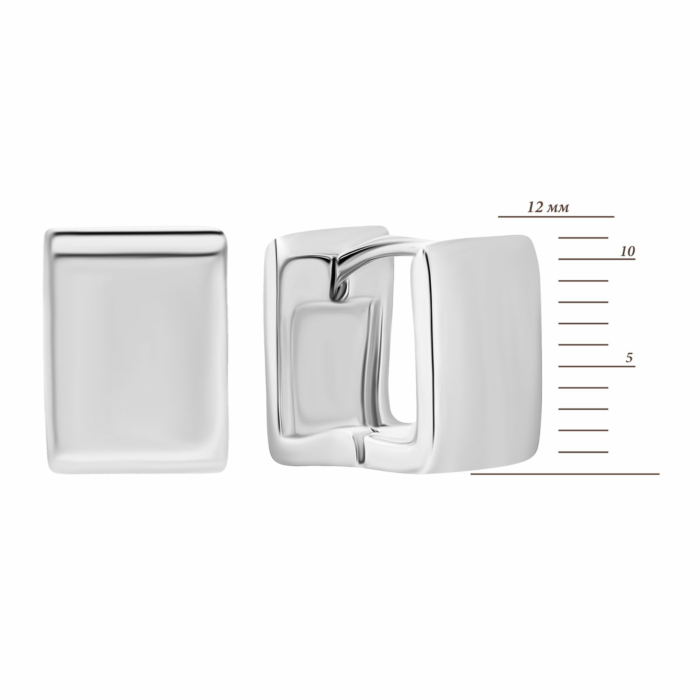 Серебряные серьги-конго. Артикул UG5E38186