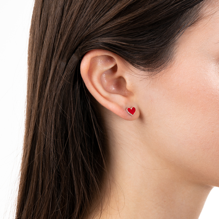 Серебряные серьги с эмалью. Артикул EA63529-E/12/392