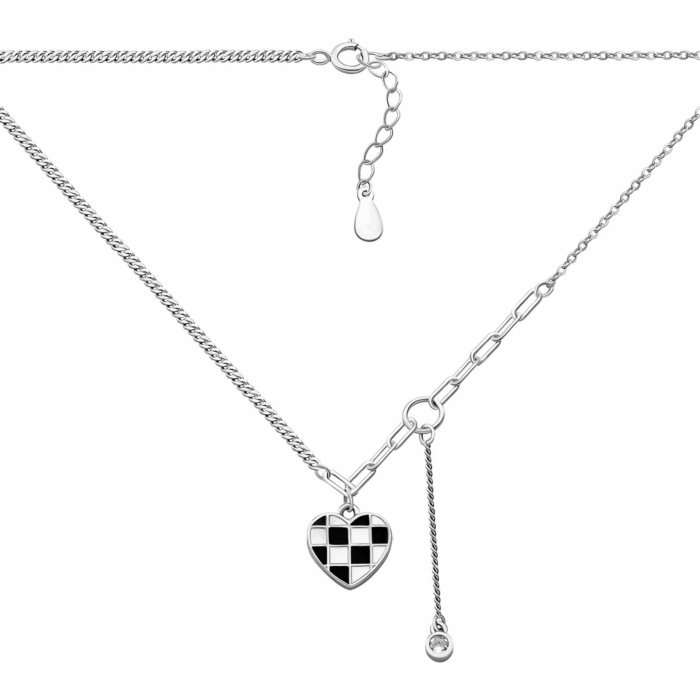 Срібне кольє з емаллю. Артикул UG5EN02569