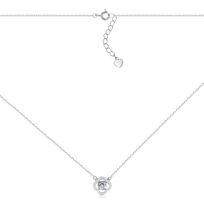 Серебряное колье с фианитами. Артикул EN03659-K/12/1