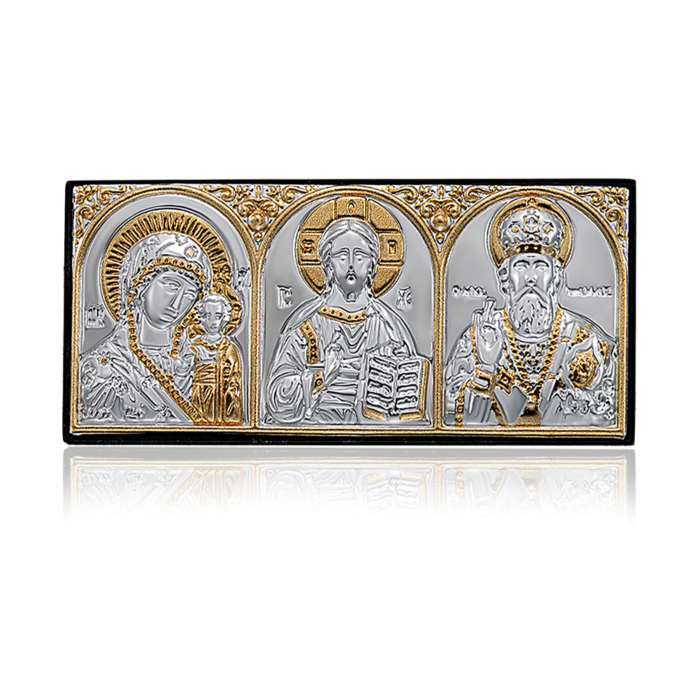 Серебряная икона в авто. Артикул EP0-501PBG/3m