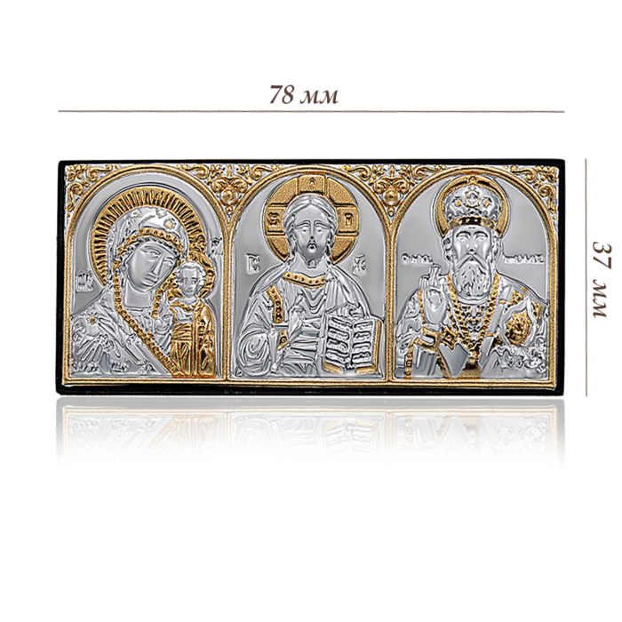 Серебряная икона в авто. Артикул EP0-501PBG/3m